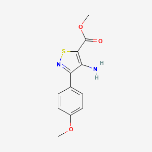 Methyl 4-amino-3-(4-methoxyphenyl)isothiazole-5-carboxylate