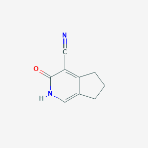 B1611650 3-Oxo-3,5,6,7-tetrahydro-2H-cyclopenta[c]pyridine-4-carbonitrile CAS No. 88745-35-1