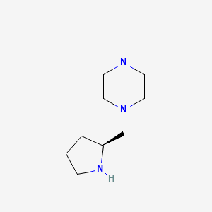 molecular formula C10H21N3 B1611655 1-Methyl-4-[(2S)-pyrrolidin-2-ylmethyl]piperazine CAS No. 91790-92-0