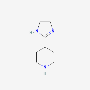 molecular formula C8H13N3 B1611656 4-(1H-imidazol-2-yl)piperidine CAS No. 647024-44-0