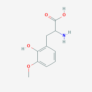 molecular formula C10H13NO4 B1611661 2-Hydroxy-3-methoxy-DL-phenylalanine CAS No. 98758-16-8