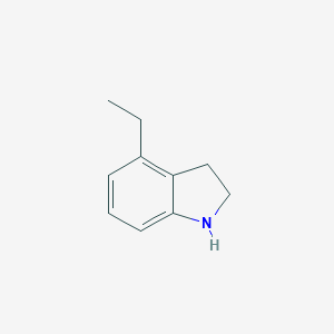 molecular formula C10H13N B161167 1H-Indole, 4-ethyl-2,3-dihydro- CAS No. 127693-34-9