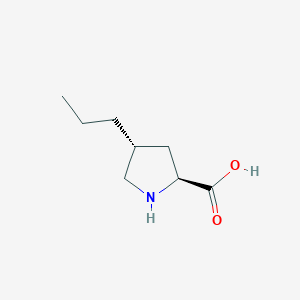 molecular formula C8H15NO2 B1611675 (4R)-4-Propyl-L-proline CAS No. 31101-27-6