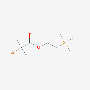 molecular formula C9H19BrO2Si B1611680 Propanoic acid, 2-bromo-2-methyl-, 2-(trimethylsilyl)ethyl ester CAS No. 89604-95-5