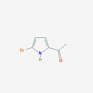 molecular formula C6H6BrNO B1611685 1-(5-Bromo-1H-pyrrol-2-yl)ethanone CAS No. 51333-64-3
