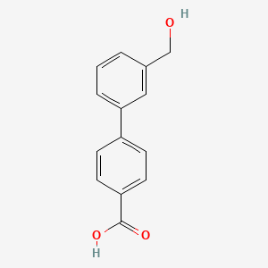 molecular formula C14H12O3 B1611691 3'-(Hydroxymethyl)-[1,1'-biphenyl]-4-carboxylic acid CAS No. 773872-85-8