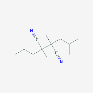 molecular formula C14H24N2 B1611693 Butanedinitrile, 2,3-dimethyl-2,3-bis(2-methylpropyl)- CAS No. 80822-82-8