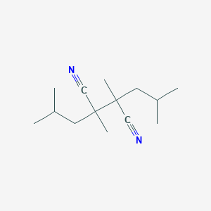 B1611693 2,3-Dimethyl-2,3-bis(2-methylpropyl)butanedinitrile CAS No. 80822-82-8
