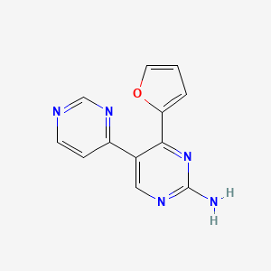 molecular formula C12H9N5O B1611694 4'-(Furan-2-yl)-[4,5'-bipyrimidin]-2'-amine CAS No. 851371-58-9