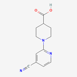 molecular formula C12H13N3O2 B1611695 1-(4-Cyanopyridin-2-YL)piperidine-4-carboxylic acid CAS No. 939986-83-1