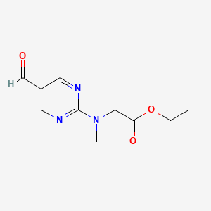 molecular formula C10H13N3O3 B1611696 Ethyl N-(5-formylpyrimidin-2-YL)-N-methylglycinate CAS No. 915921-80-1