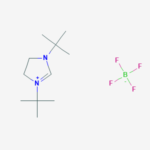 molecular formula C11H23BF4N2 B161170 1,3-二叔丁基-4,5-二氢-3H-咪唑-1-鎓 CAS No. 137581-21-6