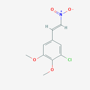 molecular formula C10H10ClNO4 B1611711 1-Chloro-2,3-dimethoxy-5-[(E)-2-nitroethenyl]benzene CAS No. 871126-37-3