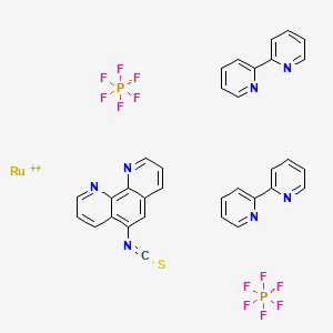 molecular formula C33H23F12N7P2RuS B1611713 Bis(2,2'-bipyridine)-(5-isothiocyanato-phenanthroline)ruthenium bis(hexafluorophosphate) CAS No. 288399-07-5