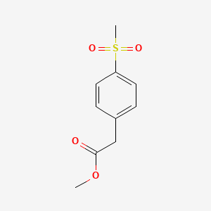 molecular formula C10H12O4S B1611719 Methyl 2-(4-(methylsulfonyl)phenyl)acetate CAS No. 300355-18-4