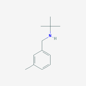 molecular formula C12H19N B1611726 N-(3-METHYLPHENYLMETHYL)TERT-BUTYLAMINE CAS No. 356530-61-5