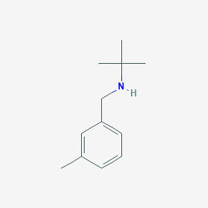 2-Methyl-N-[(3-methylphenyl)methyl]propan-2-amine