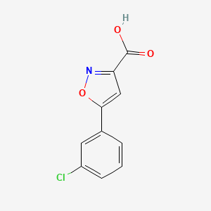 molecular formula C10H6ClNO3 B1611727 5-(3-Chlorophenyl)isoxazole-3-carboxylic acid CAS No. 925940-95-0