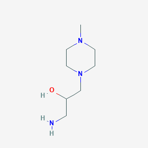 molecular formula C8H19N3O B1611729 1-Amino-3-(4-methylpiperazin-1-yl)propan-2-ol CAS No. 39849-48-4