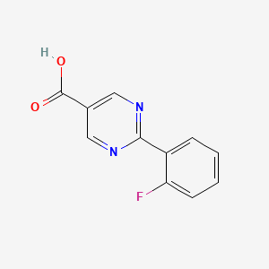 B1611733 2-(2-Fluorophenyl)pyrimidine-5-carboxylic acid CAS No. 927803-25-6