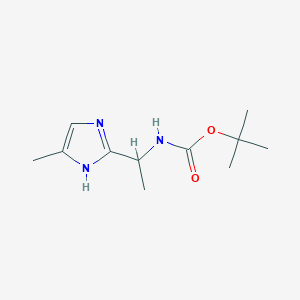 molecular formula C11H19N3O2 B1611735 叔丁基(1-(5-甲基-1H-咪唑-2-基)乙基)氨基甲酸酯 CAS No. 887344-34-5