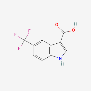 molecular formula C10H6F3NO2 B1611743 5-(三氟甲基)-1H-吲哚-3-羧酸 CAS No. 948579-72-4