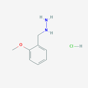 molecular formula C8H13ClN2O B1611745 (2-Methoxybenzyl)hydrazine CAS No. 85293-10-3