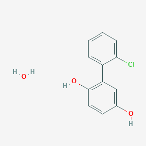 molecular formula C12H11ClO3 B1611746 2-(2-Chlorophenyl)hydroquinone hydrate CAS No. 305808-20-2