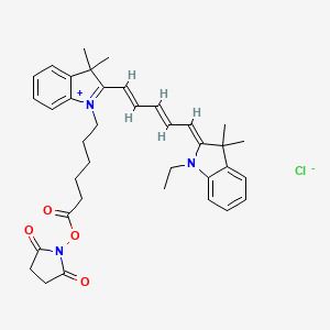 molecular formula C37H44ClN3O4 B1611758 NIR-641 N-succinimidyl ester CAS No. 190714-26-2