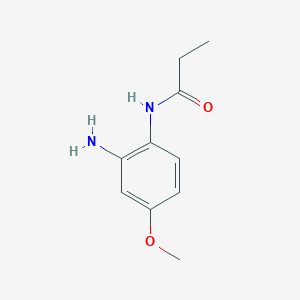 molecular formula C10H14N2O2 B1611774 N-(2-amino-4-methoxyphenyl)propanamide CAS No. 67169-89-5