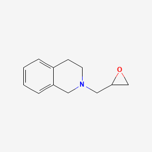 molecular formula C12H15NO B1611775 2-(Oxiran-2-ylmethyl)-1,2,3,4-tetrahydroisoquinoline CAS No. 140406-65-1