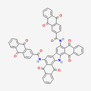 B1611779 N,N'-(10,15,16,17-Tetrahydro-5,10,15,17-tetraoxo-5H-dinaphtho[2,3-A:2',3'-I]carbazole-6,9-diyl)bis[9,10-dihydro-9,10-dioxoanthracene-2-carboxamide] CAS No. 6871-80-3