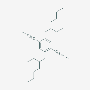 molecular formula C28H42 B1611798 1,4-Bis(2-ethylhexyl)-2,5-di(prop-1-yn-1-yl)benzene CAS No. 211809-67-5