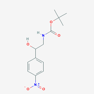 [2-Hydroxy-2-(4-nitrophenyl)ethyl]carbamic acid tert-butyl ester