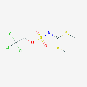 molecular formula C5H8Cl3NO3S3 B1611802 Dimethyl [(2,2,2-trichloroethoxy)sulfonyl]carbonodithioimidate CAS No. 882739-46-0