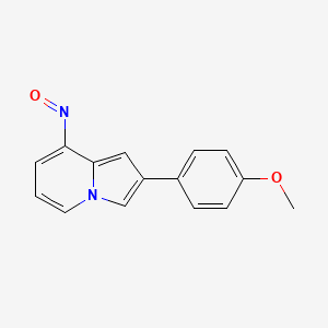 2-(4-Methoxyphenyl)-8-nitrosoindolizine