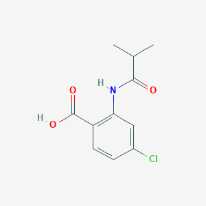 molecular formula C11H12ClNO3 B1611811 4-Chloro-2-(isobutyrylamino)benzoic acid CAS No. 405904-57-6