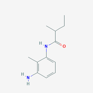 molecular formula C12H18N2O B1611813 N-(3-Amino-2-methylphenyl)-2-methylbutanamide CAS No. 946768-76-9