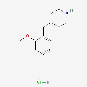 molecular formula C13H20ClNO B1611815 4-(2-甲氧基苄基)哌啶盐酸盐 CAS No. 37581-34-3