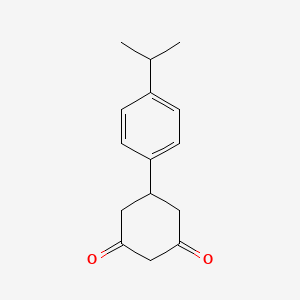 molecular formula C15H18O2 B1611818 5-(4-Isopropylphenyl)cyclohexane-1,3-dione CAS No. 27463-47-4