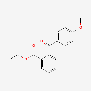 molecular formula C17H16O4 B1611828 2-Carboethoxy-4'-methoxybenzophenone CAS No. 750633-79-5