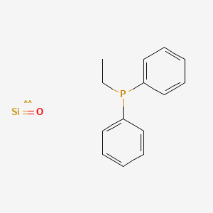 molecular formula C14H15OPSi B1611829 Ethyl(diphenyl)phosphane;oxoniumylidynesilanide CAS No. 1173020-99-9