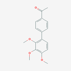 molecular formula C17H18O4 B161183 2,3,4-Trimethoxy-4'-acetyl-1,1'-biphenyl CAS No. 132491-63-5