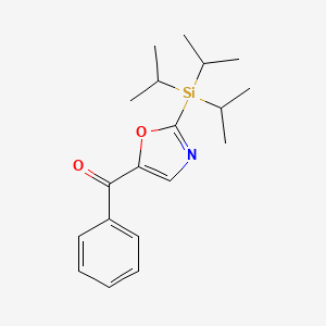 molecular formula C19H27NO2Si B1611831 5-Benzoyl-2-(triisopropylsilyl)oxazole CAS No. 648929-24-2