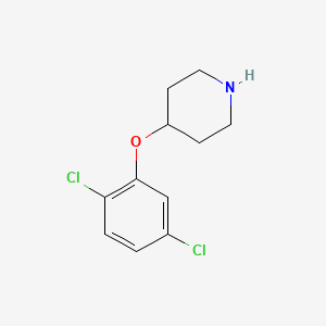 molecular formula C11H13Cl2NO B1611835 4-(2,5-Dichlorophenoxy)piperidine CAS No. 367501-13-1