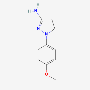 molecular formula C10H13N3O B1611836 1-(4-methoxyphenyl)-4,5-dihydro-1H-pyrazol-3-amine CAS No. 28020-48-6