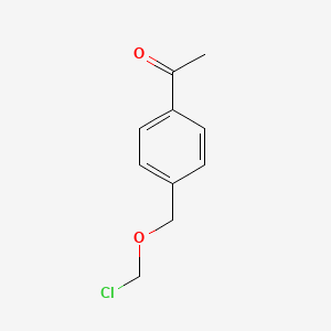 molecular formula C10H11ClO2 B1611838 1-(4-((Chloromethoxy)methyl)phenyl)ethanone CAS No. 947676-23-5