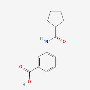 molecular formula C13H15NO3 B1611840 3-[(Cyclopentylcarbonyl)amino]benzoic acid CAS No. 915921-84-5