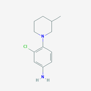 molecular formula C12H17ClN2 B1611841 3-Chloro-4-(3-methylpiperidin-1-yl)aniline CAS No. 893750-70-4