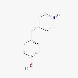 molecular formula C12H17NO B1611844 4-(Piperidin-4-ylmethyl)phenol CAS No. 66414-17-3